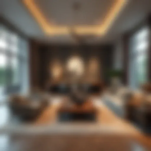 Stylish living room layout in Villanova floor plan