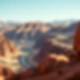 A breathtaking view of Wadi Hatta showcasing its mountainous landscape