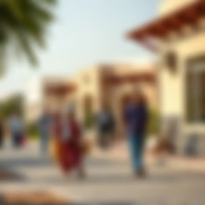 Vibrant community life and local culture in West Al-Daira