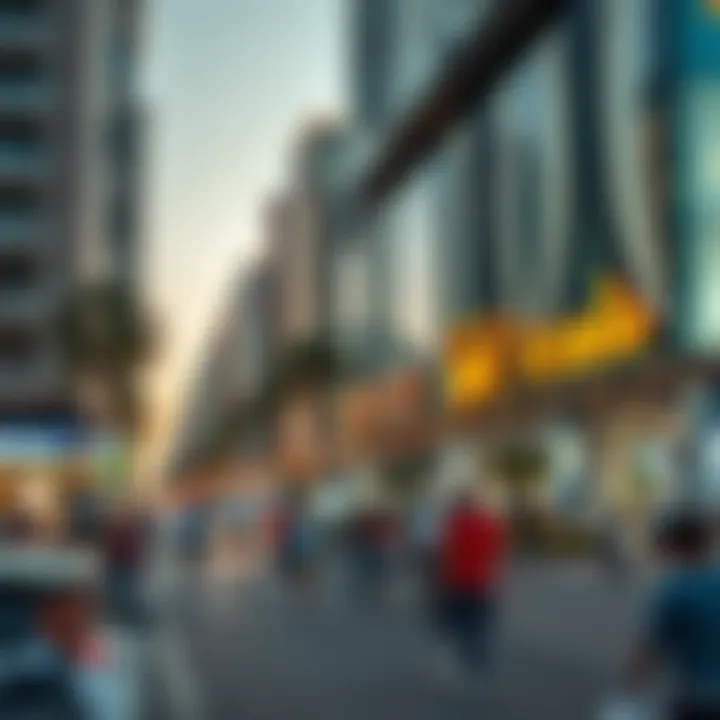 Vibrant community spaces and engagement along Zayed First Street