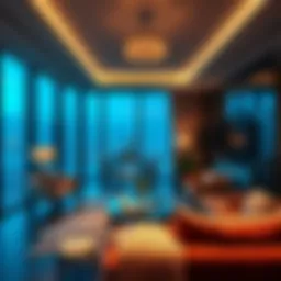Luxurious living space in First Central Hotel Suites