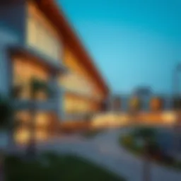 Aerial view of GEMS School Al Quoz showcasing modern architecture