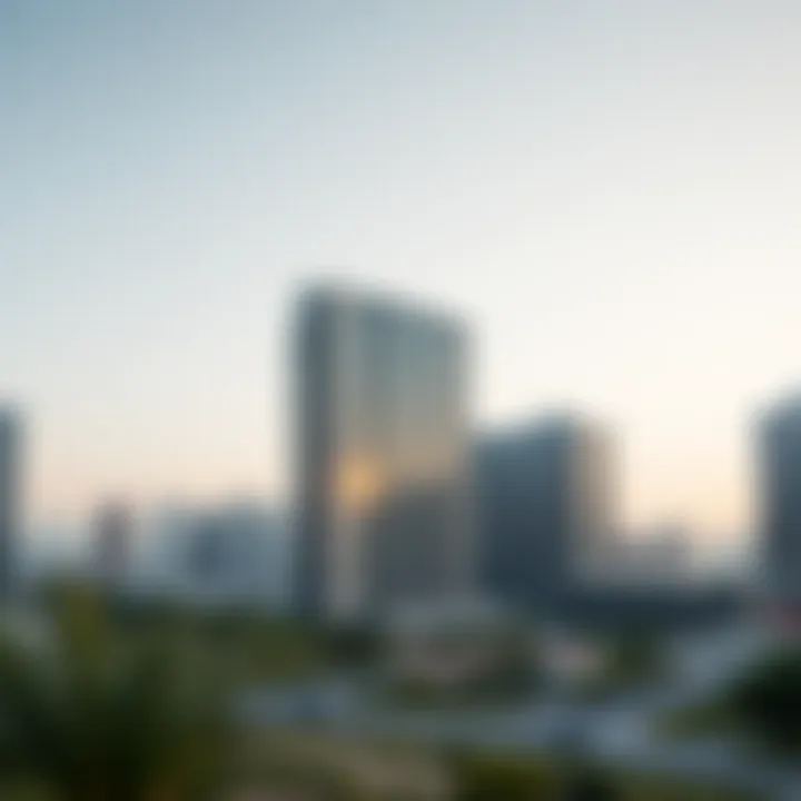 Landscape view featuring the surrounding urban development and its impact on the real estate market