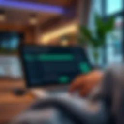 Modern home mortgage calculator interface on a digital device