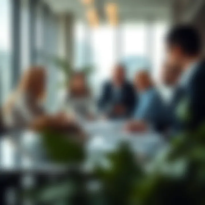 Strategic planning session in a modern office