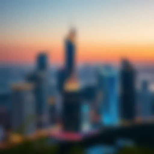 Visionary skyline representing real estate growth