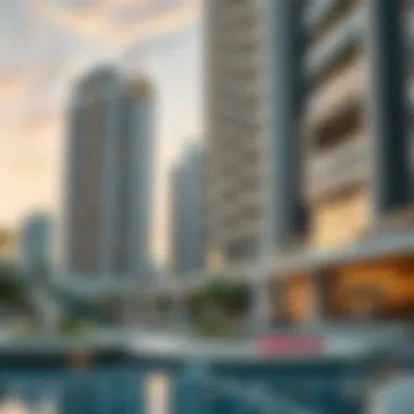 Luxury residential project highlighting urban living