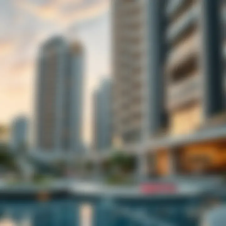 Luxury residential project highlighting urban living