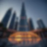 Modern skyscraper showcasing innovative architectural design