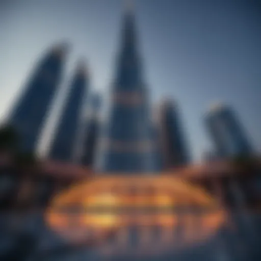 Modern skyscraper showcasing innovative architectural design