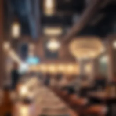 A bustling iftar gathering in a local Dubai restaurant