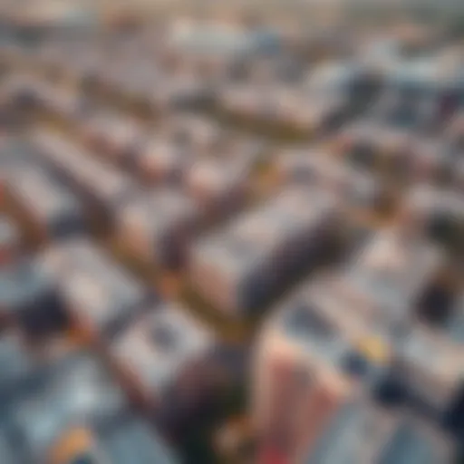 Aerial Perspective of Khalifa Community's Architecture Aerial view of Khalifa Community showcasing modern architecture