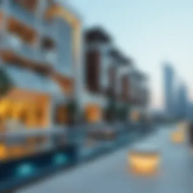 A close-up of high-end properties available for sale, illustrating luxury living options