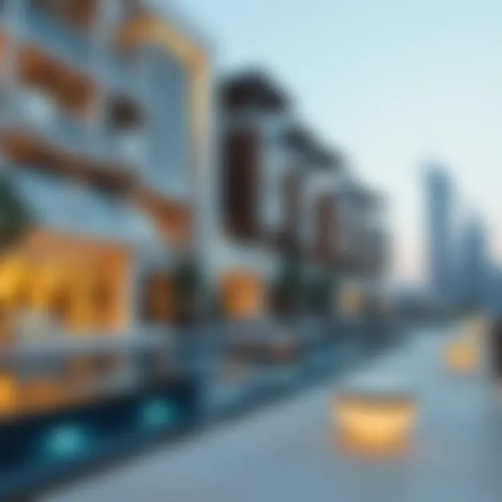 A close-up of high-end properties available for sale, illustrating luxury living options