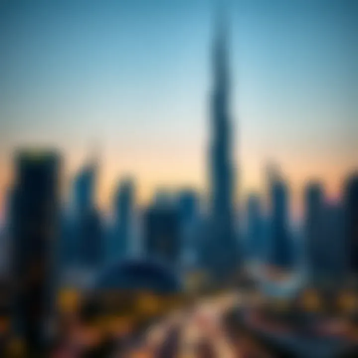 Breathtaking skyline view of Dubai