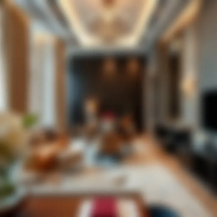 Elegant interiors of a high-end apartment in Dubai