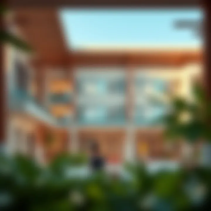 Modern educational facility in Madinat al-Child emphasizing learning and development