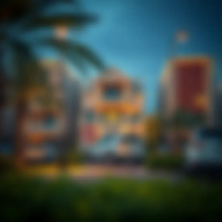 Luxurious residential area in Madinat al-Child highlighting investment opportunities