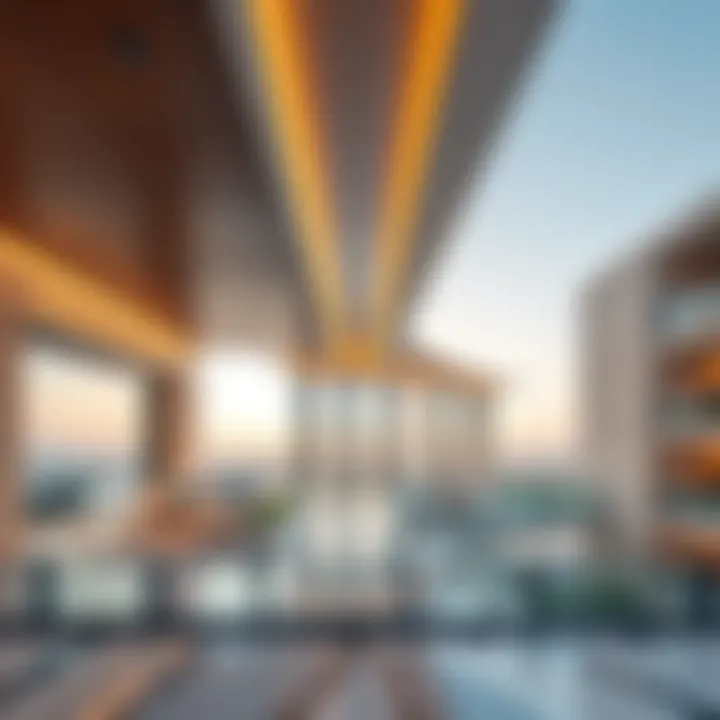 Panoramic view of Manazel Al Khor showcasing modern architecture