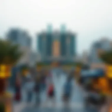 Vibrant community spaces in Dubai