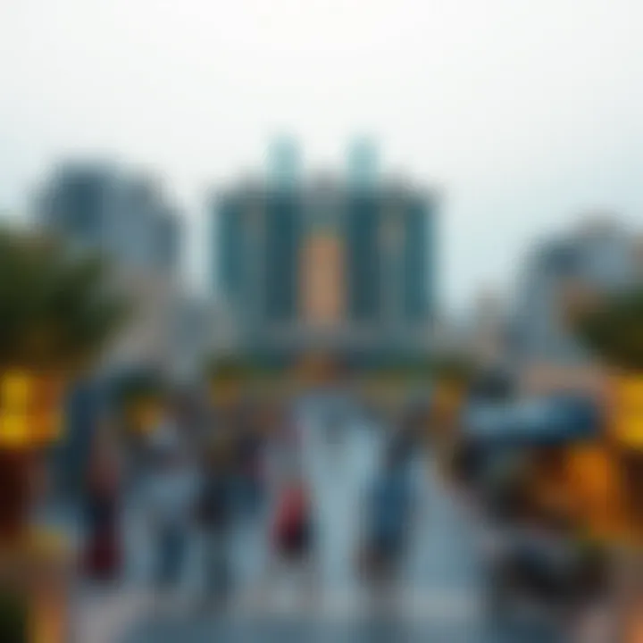 Vibrant community spaces in Dubai