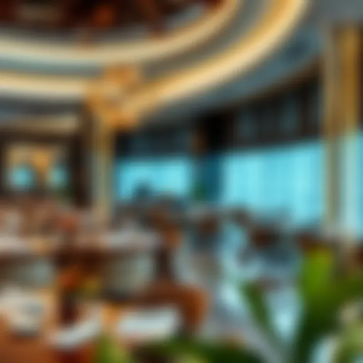 Dining area featuring a diverse menu and inviting atmosphere