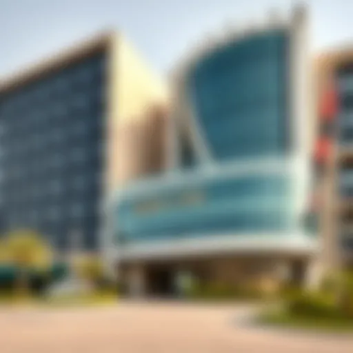 Exterior view of Mercure Hotel Dubai Airport showcasing modern architecture