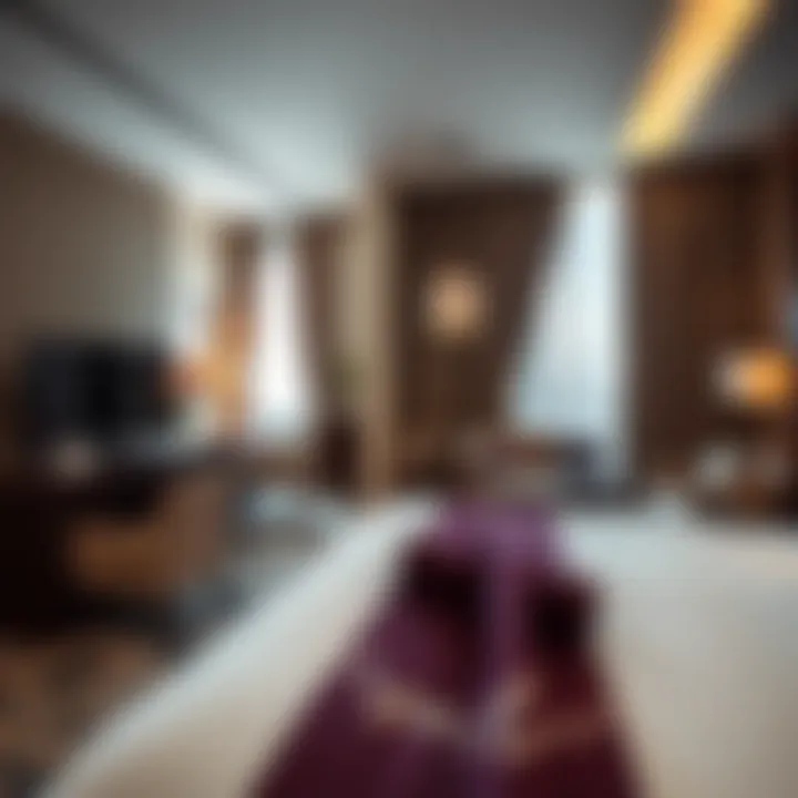 Luxurious guest room with elegant decor and amenities