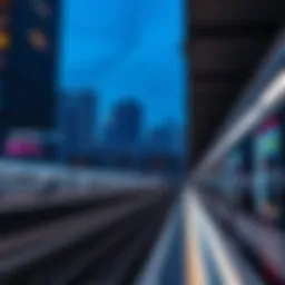 Dubai Metro Station during peak hours