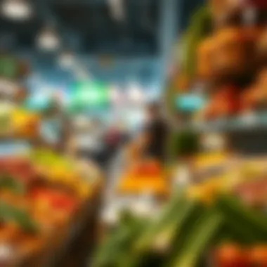 Grocery shopping in Abu Dhabi market