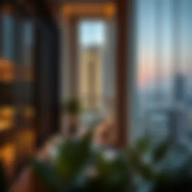 Luxurious apartment view in Abu Dhabi