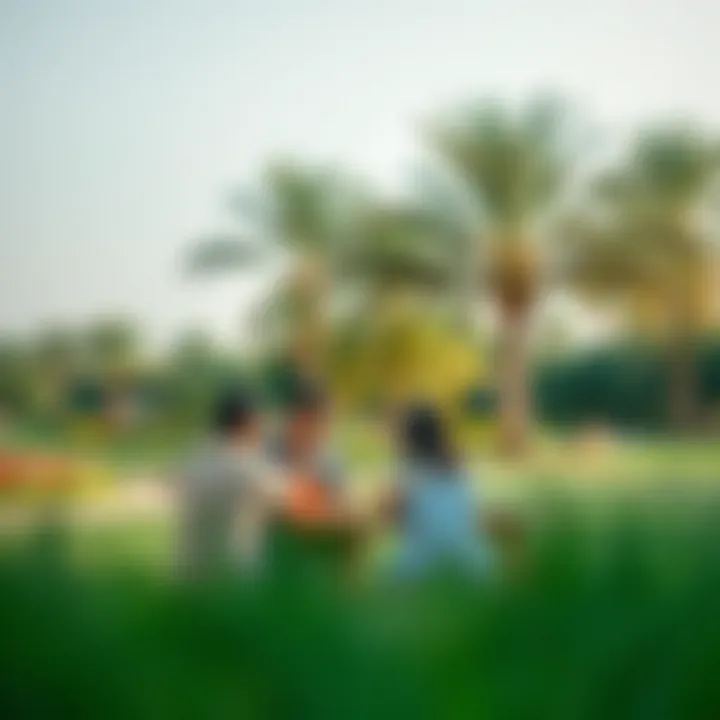 Community Bonding at Mushrif Park Family enjoying a picnic at Mushrif Park