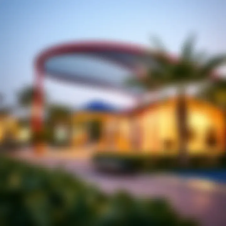 A vibrant community park in Nad Al Hamar with recreational facilities