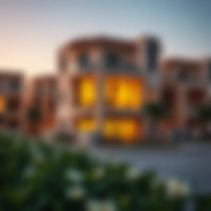 Residential buildings in Nad Al Hamar illustrating real estate opportunities