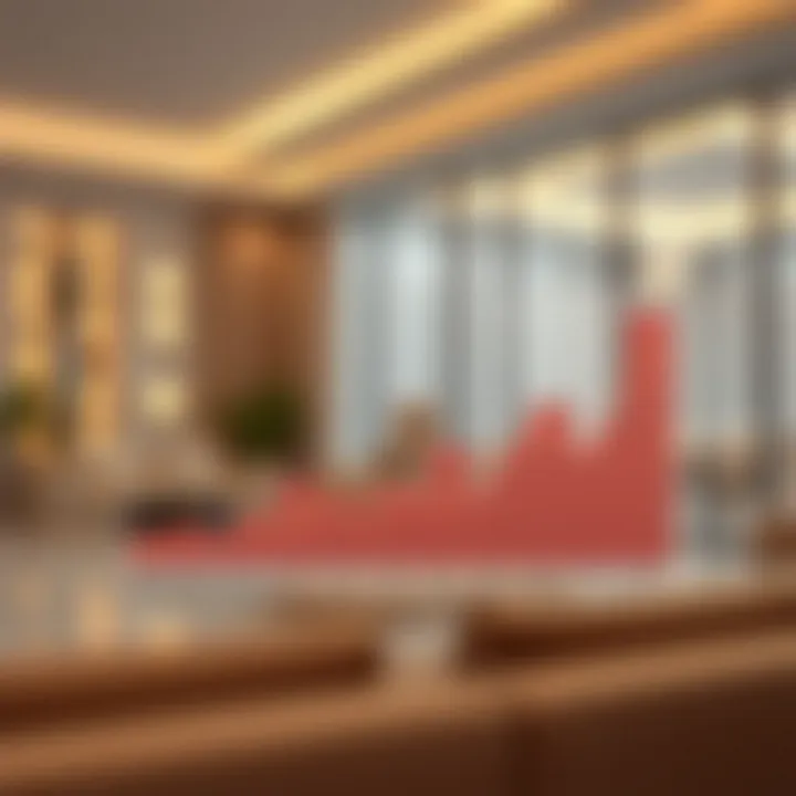 Graph illustrating trends in home loan rates