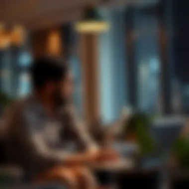 A couple discussing financial decisions in a modern setting