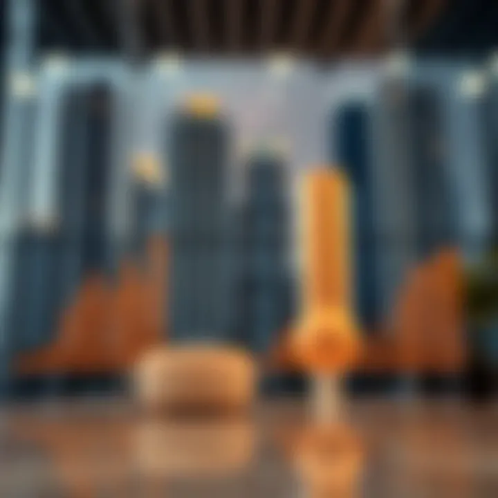 Real estate market analysis graphs illustrating trends in Dubai