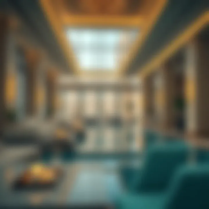 A serene image of Dubai's luxurious living spaces and amenities