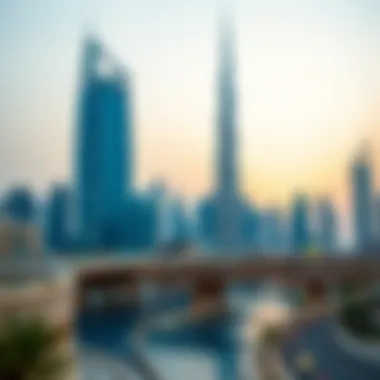 Dubai skyline showcasing modern architecture
