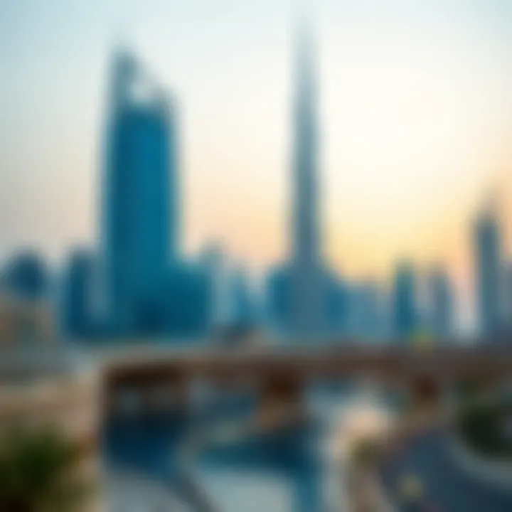 Dubai skyline showcasing modern architecture