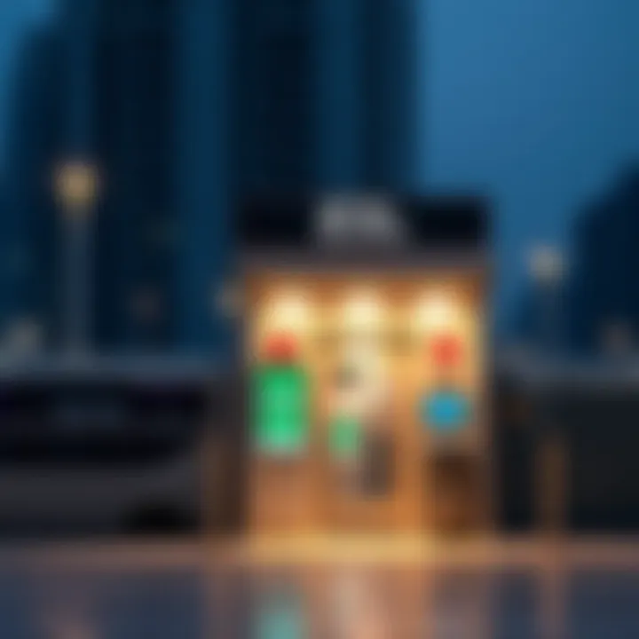 Kiosk for checking metro card balance