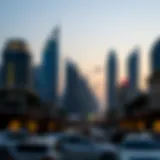 Dubai's Iconic Skyline Dubai skyline with modern architecture