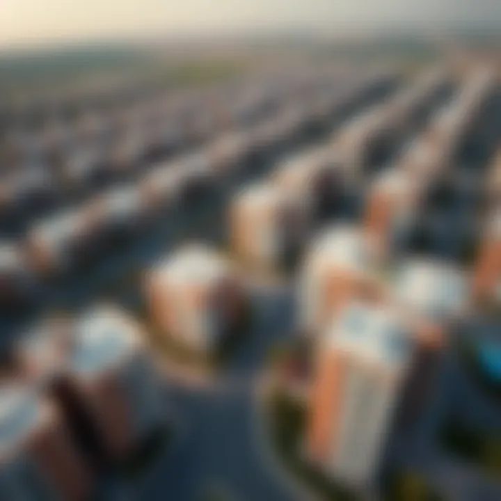 Emerging Residential Developments An aerial view of a developing residential community