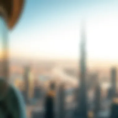 Panoramic view of Dubai from Nova Tower
