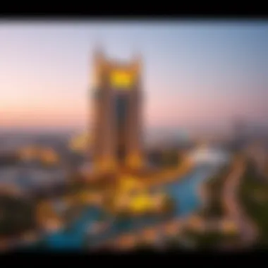 Map highlighting the strategic location of Oasis by Emaar