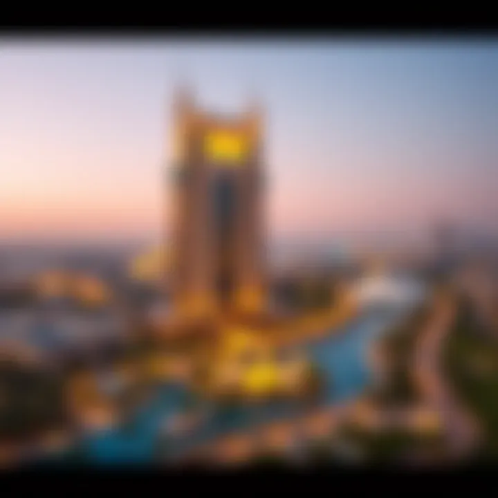 Map highlighting the strategic location of Oasis by Emaar