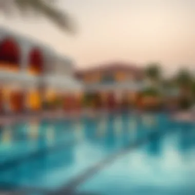 Relaxation and Recreation: Dubai's Resort Amenities Elegant swimming pool at a Dubai resort