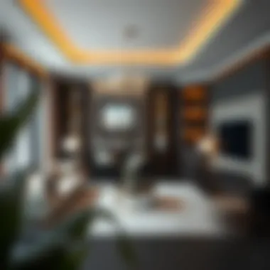 Luxurious interior design of an apartment in Orchid B illustrating elegance