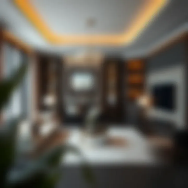 Luxurious interior design of an apartment in Orchid B illustrating elegance