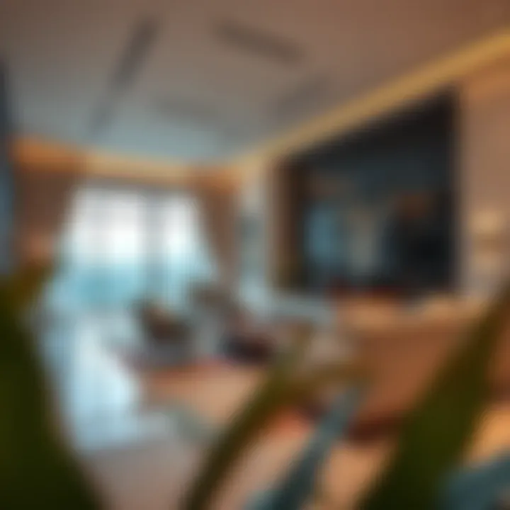 Luxurious interior of a property at Oro 24 showcasing modern design